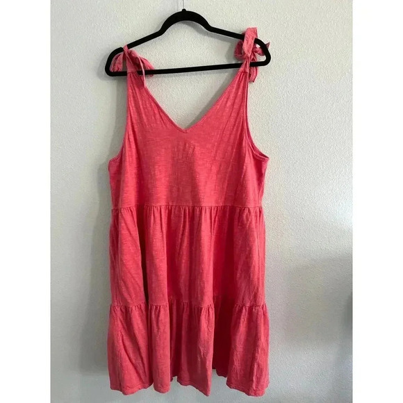 Nicole Sun Farer Tiered Tank Dress Southern Tide Coral - Picture 7 of 7